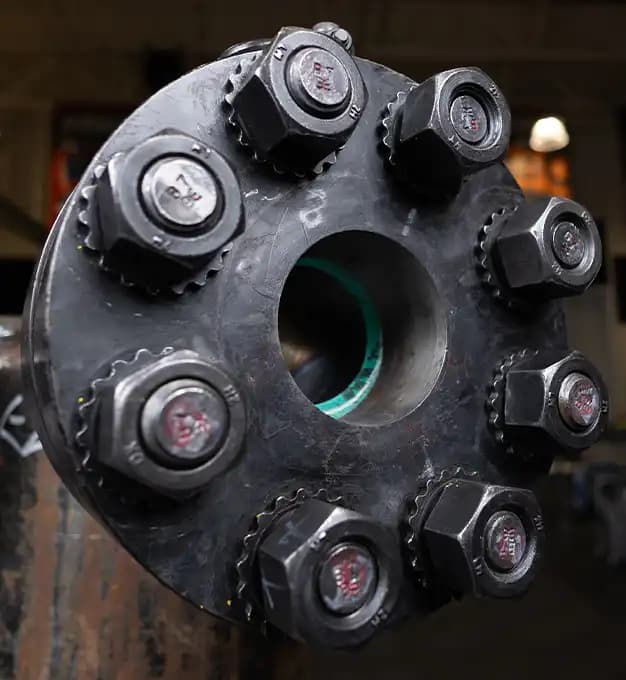 TRUE-LOCK Reaction Washer installed on a bolted joint
