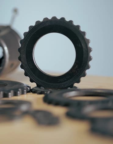 The HYTORC Reaction Washer, a washer with a locking mechanism that prevents pinch points.