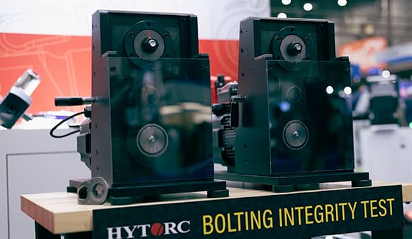 A HYTORC display of the Junkers test, showing the company's commitment to quality and high performance as seen in the J-Washer.