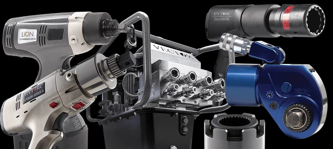 A collection of HYTORC tools and products