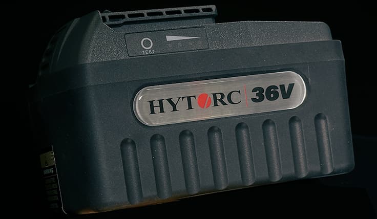 The LION GUN X Electric Torque Tool showing the 36V battery