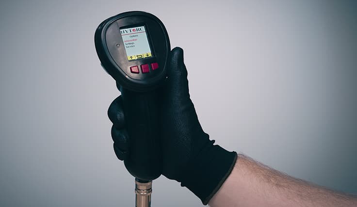 The LCD Pendant Control for the VECTOR Electric Hydraulic Pump
