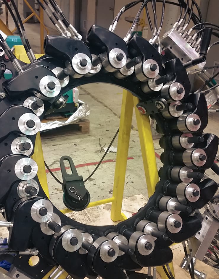 A custom fixture designed by HYTORC's custom engineering team for a customer challenge.