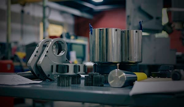 Various links and custom fixtures designed by HYTORC's custom engineering team on a table