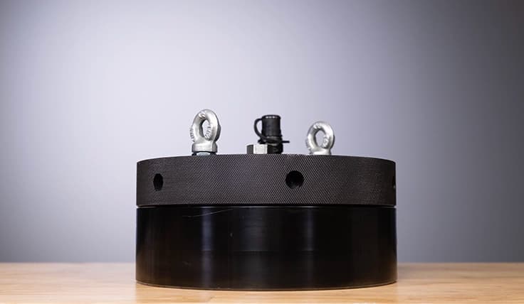 A close-up of the Torque & Angle Dial accessory for the AVANTI Hydraulic Torque Wrench.