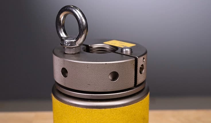A close-up of the Torque & Angle Dial accessory for the AVANTI Hydraulic Torque Wrench.